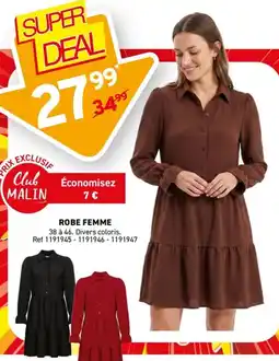 Trafic ROBE FEMME offre