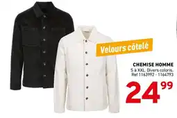 Trafic Chemise homme offre