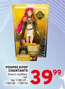 Trafic Poupee kpop chantante offre