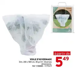 Trafic VOILE D'HIVERNAGE offre