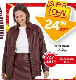 Trafic VESTE FEMME offre