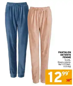 Trafic PANTALON DETENTE FEMME offre