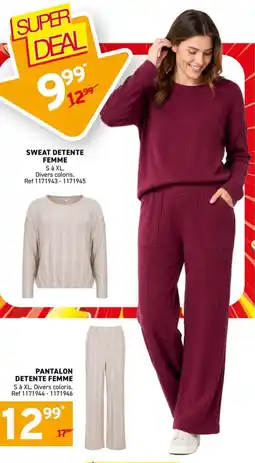 Trafic SWEAT DETENTE FEMME offre