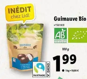 Lidl Guimauve Bio offre
