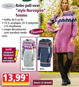 Norma ElleNor Robe pull-over "style Norvégien" femme offre