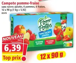 Norma Pom'Potes Compote pomme-fraise offre