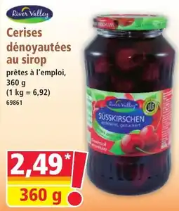 Norma River Valley Cerises dénoyautées au sirop offre