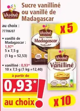Norma VAHINE Sucre vanillé ou vanillé de Madagascar offre