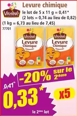 Norma Vahine Levure chimique offre