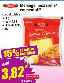 Norma Chaignet Mélange mozzarella/emmental offre