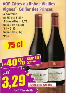 Norma Cellier des Princes AOP Côtes du Rhône Vieilles Vignes offre