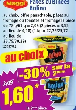 Norma Maggi Pates cuisinées Bolino offre