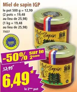 Norma Miel de sapin IGP offre