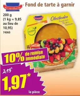 Norma KUCHENMEISTER Fond de tarte à garnir offre