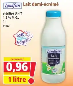 Norma Landfein Lait demi-écrémé offre