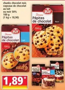 Norma RUF Pépites de chocolat offre