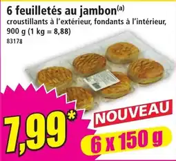 Norma 6 feuilletés au jambon offre