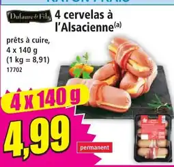 Norma Dulaure & Fils 4 cervelas à l'Alsacienne offre
