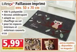 Norma Lifetex Paillasson imprimé offre