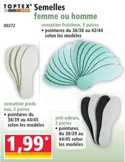 Norma TOPTEX Semelles offre
