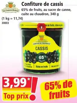 Norma Les Comtes de Provence Confiture de cassis offre