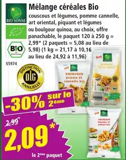 Norma BIO SONNE Mélange céréales Bio offre
