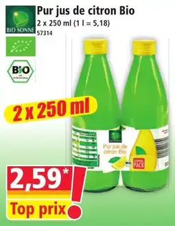 Norma BIO SONNE Pur jus de citron Bio offre