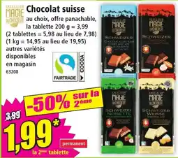 Norma Magie du Chocolat Chocolat suisse offre