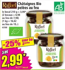 Norma Raffael Châtaignes Bio pelées au feu offre