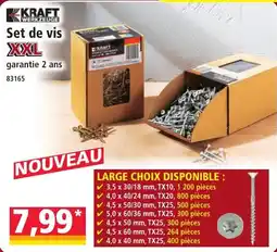 Norma KRAFT Set de vis XXL offre