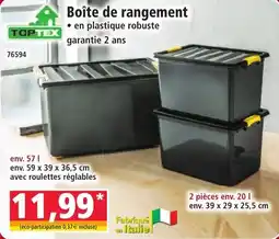 Norma TOPTEX Boîte de rangement offre