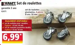 Norma Kraft set de roulettes offre