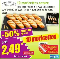 Norma Poulaillon 10 moricettes nature offre