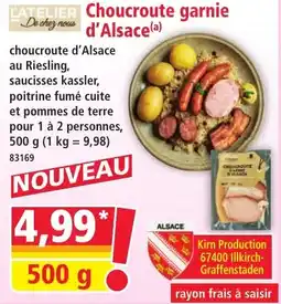 Norma Choucroute garnie d'Alsace offre