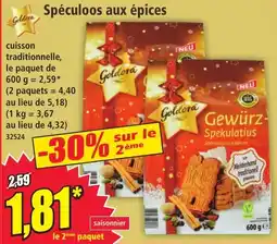 Norma Goldora Spéculoos aux épices offre