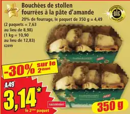 Norma Goldora Bouchées de stollen fourrées à la pâte d'amande offre