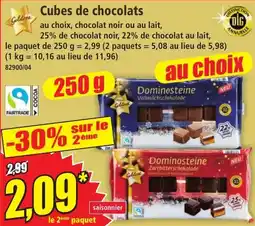 Norma Dominostaine Cubes de chocolats offre