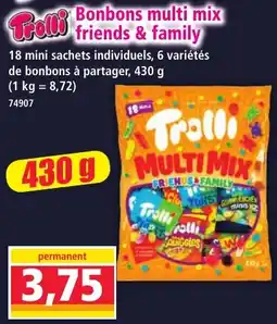 Norma Trolli Bonbons multi mix friends & family offre