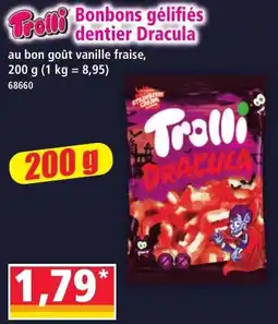 Norma Trolli Bonbons géliés dentier Dracula offre
