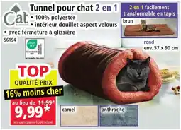 Norma Cat Sonneur Tunnel pour chat 2 en 1 offre