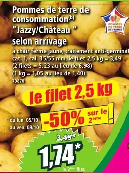 Norma Pommes de terre de consommation Jazzy/Château offre