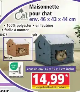 Norma Cat Maisonnette pour chat offre