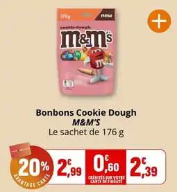Coccinelle Supermarché M&M'S Bonbons Cookie Dough offre