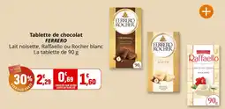 Coccinelle Supermarché FERRERO Tablette de chocolat offre