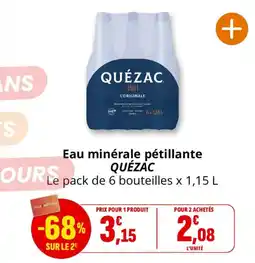 Coccinelle Supermarché QUÉZAC Eau minérale pétillante offre
