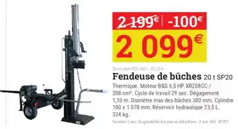 Fendeuse de bûches 20 t SP20