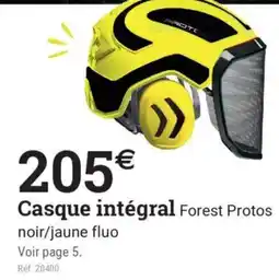 Espace emeraude Forest Protos Casque intégral offre
