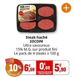 Coccinelle Supermarché SOCOPA Steak haché offre