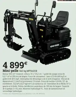 Espace emeraude EDENPARC Mini-pelle offre