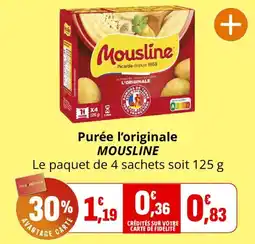 Coccinelle Supermarché Mousline Purée l'originale offre